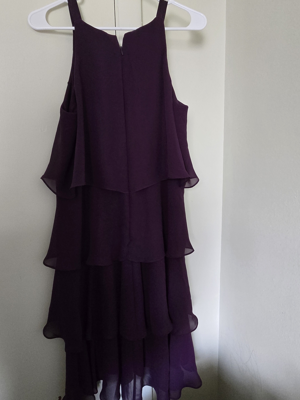 S.L. Fashions Ruffled Purple Dress - Picture 6 of 8